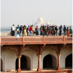 Widok na Taj Mahal